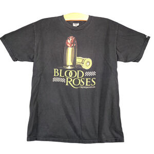 Crooks & Castles Men's Blood Roses T-Shirt Black Medium Short Sleeve Cotton